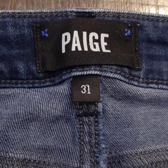 Paige Denim Verdugo Ankle Cropped Ultra Skinny Jeans High Waist Size 31 - Picture 8 of 15